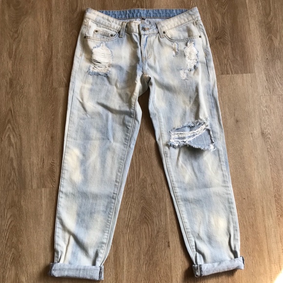 LF Denim - LF Carmar low rise baggy jeans distressed size 28